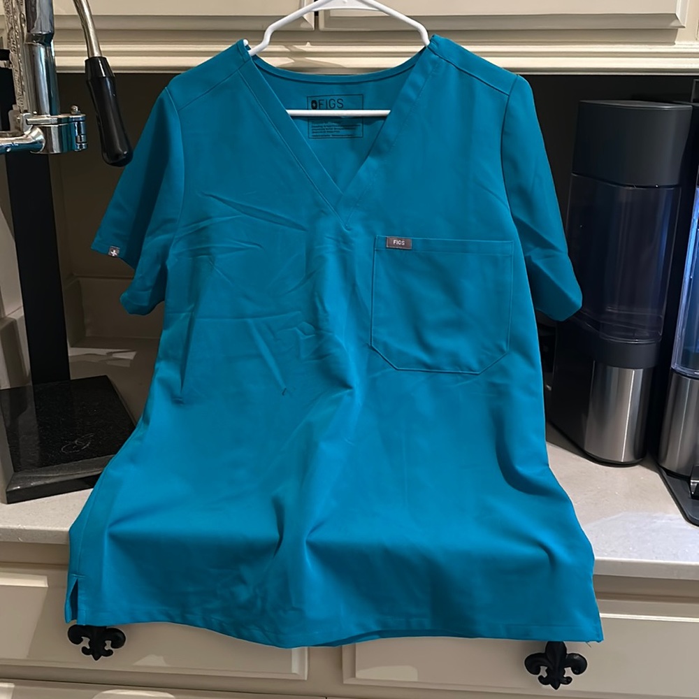 Womens large teal fig scrubs